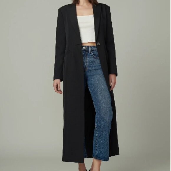 Joe's Jeans The Lucia Tailored Duster Single Breasted Long Coat Blazer - Picture 1 of 11